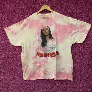 Aaliyah Tie dye Retro Style RnB Tshirt size XL